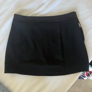 Black mini skirt